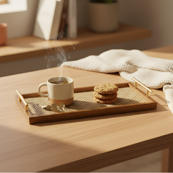 Wooden Tray Set 3 Pcs